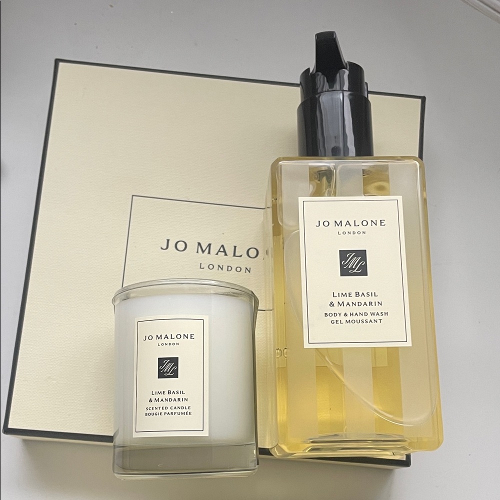 Jo Malone Lime Basil & Mandarin Body Wash and Candle